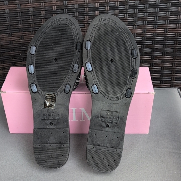 Black Glitter Sandals - Picture 3 of 6